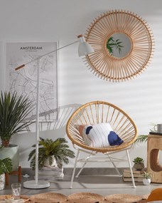 Kave Home - Specchio Louisa in rattan Ã˜ 81 cm