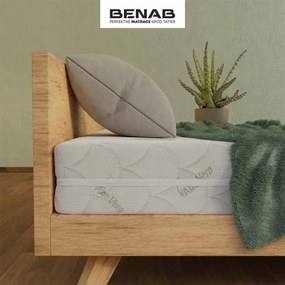 Materasso bifacciale in schiuma dura/media 80x200 cm BonHarmony HR BIO - BENAB