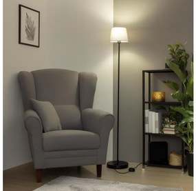 Brilagi - Lampada da terra LED CERIA 1xE27/40W/230V Ø 20,5 cm grigio/nero