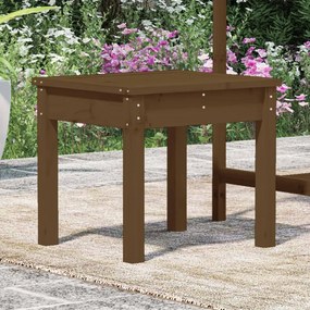 Panca da giardino miele 50x44x45 cm legno massello di pino