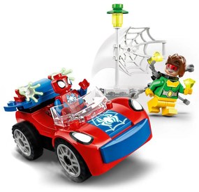 Auto di SpiderMan e Doc Ock Marvel con personaggi Lego