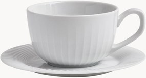 Tazza da caffè in porcellana con piattino Hammershøi, set da 2