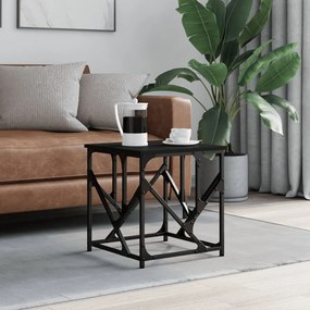 Tavolino da salotto nero 45x45x47,5 cm in legno multistrato