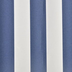 Tendone Parasole in Tela Blu e Bianco 500x300 cm
