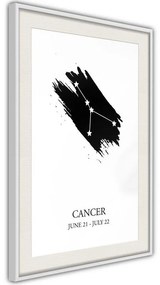 Poster  Zodiac: Cancer I  Cornice Quadri Cornice nera, Larghezza x Altezza Home decor 40x60