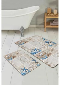Tappeti da bagno beige in set di 2 pezzi 60x100 cm - Mila Home