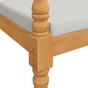 Panchina batavia con cuscino 150 cm in legno massello di teak