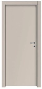 Porta interna a battente Leda in legno colore beige, L 90 x H 210 cm, apertura reversibile
