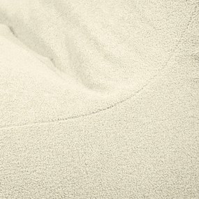 Puof a sacco marrone con rivestimento in bouclé Lounge 100 – SLOWDOWN