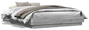 Giroletto Con Luci Led Grigio Sonoma 140x200 Cm /