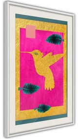 Poster  Native American Hummingbird  Cornice Quadri Cornice nera con pass-partout, Larghezza x Altezza Home decor 30x45