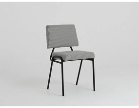 Sedia da pranzo bianca e nera Simple - CustomForm