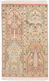 Cashmere Silk Tappeto 100x60 (Indian) Annodato A Mano