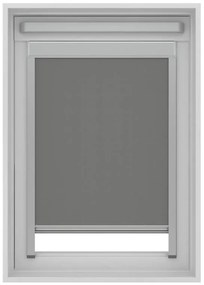 Tenda a rullo oscurante cordless Lucernario Oslo grigio 118x118 cm