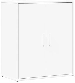 Credenze 2 pz bianche 60x31x70 cm in legno multistrato