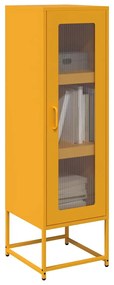 Credenza Giallo Senape 36x39x123 Acciaio Laminato Freddo /