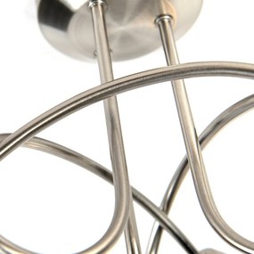 Plafoniera classica in acciaio 3 luci - Fortress