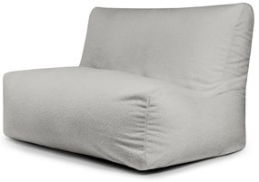 Puof a sacco grigio chiaro con rivestimento in bouclé Sofa Seat Lounge – SLOWDOWN