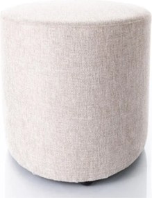 Pouf Doti B Brego in tessuto beige chiaro – 38x38x42 cm