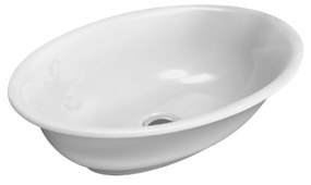 Flaminia BOLL BL56L Lavabo cm 56 da appoggio senza troppopieno in ceramica bianco