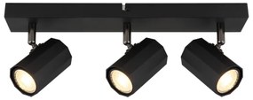 Globo 57918-3B - Faretto JAMES 3xGU10/25W/230V nero