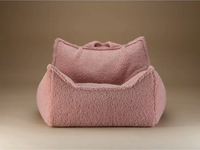 Pouf a sacco per bambini rosa con rivestimento in bouclé Chair – Wigiwama
