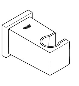 GROHE 26370000 - EUPHORIA CUBE Raccordo a gomito da parete DN 15, cromo lucido