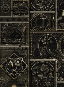 Moooi for Arte Carta da parati Golden Tiger - Ebony