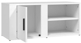 Mobile Porta TV Bianco 80x31,5x36 cm in Legno Multistrato