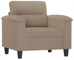 Poltrona tortora 60 cm in microfibra