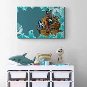 Quadro su tela – Nave pirata sul mare