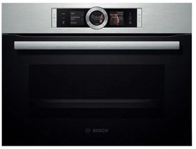 Bosch CSG656BS1 Serie 8 Forno Elettrico Compatto Multifunzione da Incasso a Vapore Capacita' 47 Litri Classe energetica A+ 14 Programmi EcoClean Fast