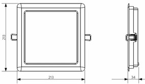 Opple 26667 - Faretto da incasso a LED per bagno LED/24W/230V 4000K IP44