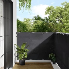 Paravento Balcone Antracite 120x1000 Cm 100% Poliestere Oxford /