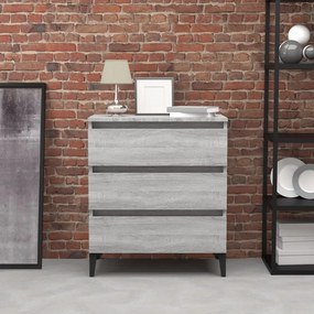 Credenza grigio sonoma 60x35x69 cm in legno multistrato