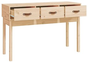 Tavolo consolle 114x40x75 cm in legno massello di pino