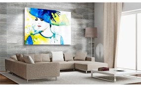 Quadro Eleganza primaverile  Colore Giallo, Dimensioni e Misure 90x60