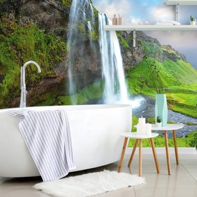 Carta da parati – Cascata maestosa in Islanda