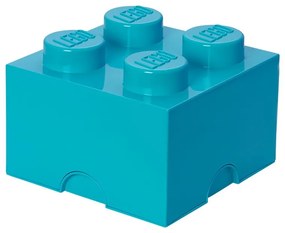 Scatola portaoggetti azzurra quadrata - LEGO®