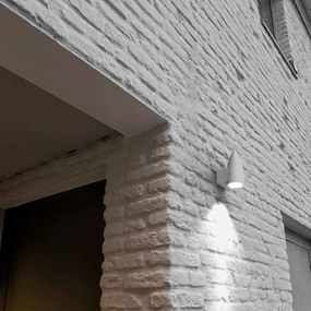 Applique da Parete a Cono per esterni IP65 GU10 - Bianca