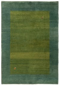 Gabbeh Tappeto 200 x 150 Verde (Iran) Annodato A Mano