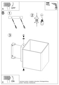 Sollux SL.0212 - Applique RICO 1xG9/40W/230V vetro/bianco