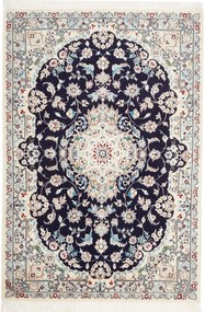 Nain Tappeto 80 x 120 Blu (Iran) Annodato A Mano