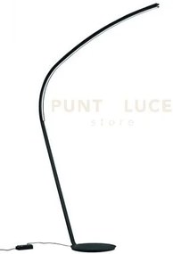 Piantana style a led  led, 3000k, 2000lm, 36w nero dimmerabile h.217cm