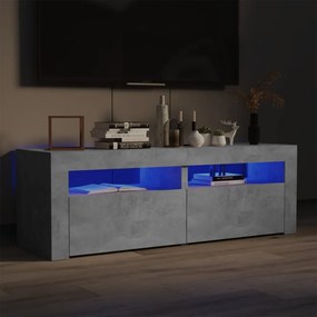 Mobile Porta Tv Con Luci Led Grigio Cemento 120x35x40 Cm /