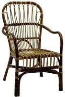 Poltrona rattan naturale cm64x73h45/67/98