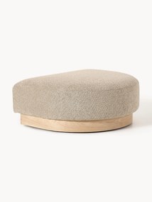 Pouf per divano in teddy bouclé Natalie