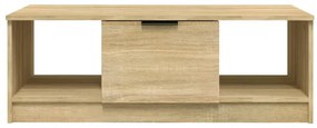 Tavolino da salotto rovere sonoma 102x50x36cm legno multistrato