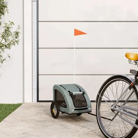 Rimorchio Da Bici Per Animali Grigio Oxford E Ferro /