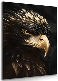 Quadro su tela – Aquila nero-oro
